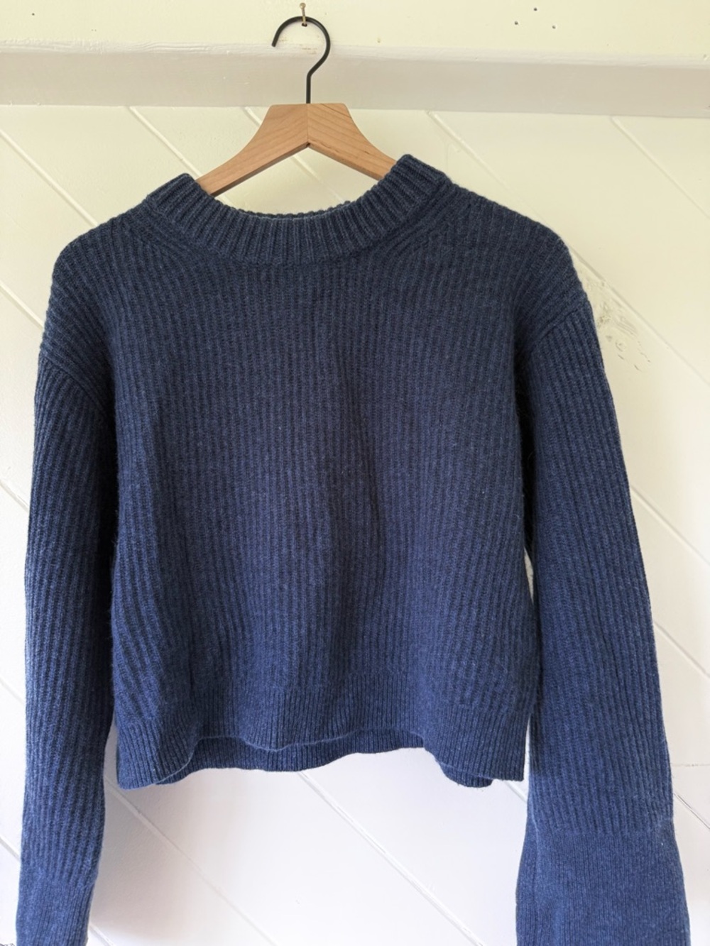 J. Crew ribbed cashmere cropped sweater - Picture 3 of 8